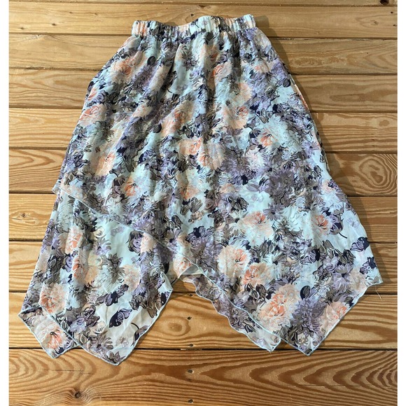 NWT DE Collection Parade Day Shark Hem Skirt Size XS Bouquet Billow MSRP $34.99 - Picture 2 of 7